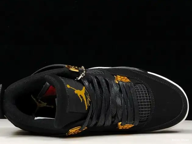 Bmlin Shoes Metallic Royalty Jordan 4 Air 308497-032 Gold-White Black 0625